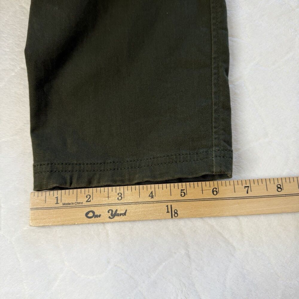Old Navy Pixie Sateen Pants Women's 10 Tapered Ankle Stretch Olive Green Casual - Picture 16 of 16